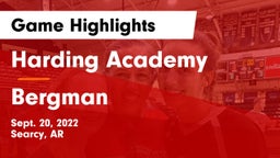Harding Academy  vs Bergman Game Highlights - Sept. 20, 2022
