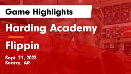 Harding Academy  vs Flippin   Game Highlights - Sept. 21, 2023