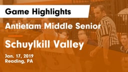 Antietam Middle Senior  vs Schuylkill Valley  Game Highlights - Jan. 17, 2019
