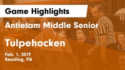 Antietam Middle Senior  vs Tulpehocken  Game Highlights - Feb. 1, 2019