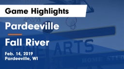 Pardeeville  vs Fall River  Game Highlights - Feb. 14, 2019