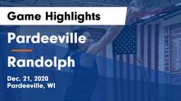 Pardeeville  vs Randolph  Game Highlights - Dec. 21, 2020