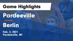 Pardeeville  vs Berlin  Game Highlights - Feb. 2, 2021