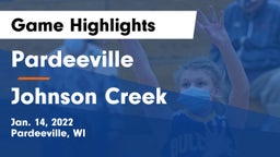 Pardeeville  vs Johnson Creek  Game Highlights - Jan. 14, 2022