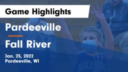 Pardeeville  vs Fall River  Game Highlights - Jan. 25, 2022