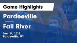Pardeeville  vs Fall River  Game Highlights - Jan. 24, 2023