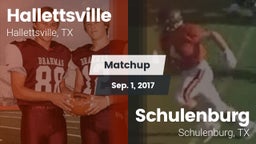 Matchup: Hallettsville vs. Schulenburg  2017