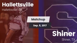 Matchup: Hallettsville vs. Shiner  2017