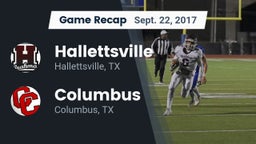 Recap: Hallettsville  vs. Columbus  2017