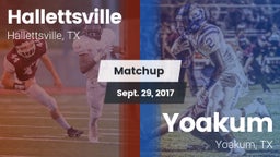 Matchup: Hallettsville vs. Yoakum  2017