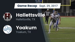 Recap: Hallettsville  vs. Yoakum  2017