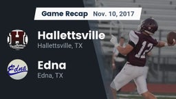 Recap: Hallettsville  vs. Edna  2017