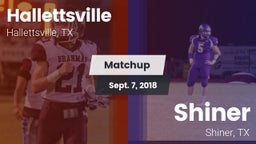 Matchup: Hallettsville vs. Shiner  2018