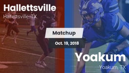 Matchup: Hallettsville vs. Yoakum  2018