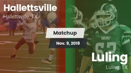 Matchup: Hallettsville vs. Luling  2018