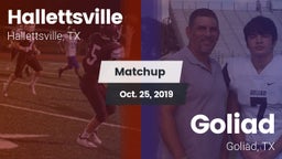 Matchup: Hallettsville vs. Goliad  2019
