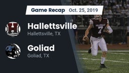 Recap: Hallettsville  vs. Goliad  2019