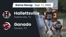 Recap: Hallettsville  vs. Ganado  2020