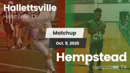 Matchup: Hallettsville vs. Hempstead  2020