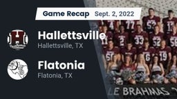 Recap: Hallettsville  vs. Flatonia  2022