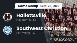 Recap: Hallettsville  vs. Southwest Christian  2022