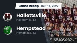 Recap: Hallettsville  vs. Hempstead  2022