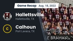 Recap: Hallettsville  vs. Calhoun  2022