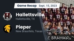 Recap: Hallettsville  vs. Pieper  2023