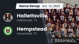 Recap: Hallettsville  vs. Hempstead  2023