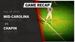Recap: Mid-Carolina  vs. Chapin  2016