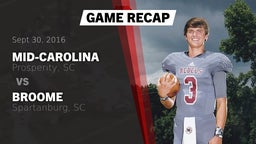 Recap: Mid-Carolina  vs. Broome  2016