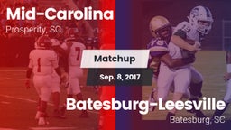 Matchup: Mid-Carolina vs. Batesburg-Leesville  2017