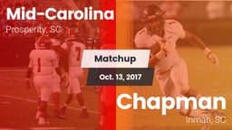 Matchup: Mid-Carolina vs. Chapman  2017