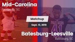 Matchup: Mid-Carolina vs. Batesburg-Leesville  2019