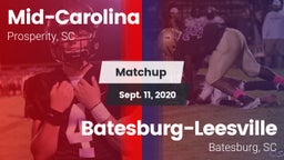 Matchup: Mid-Carolina vs. Batesburg-Leesville  2020