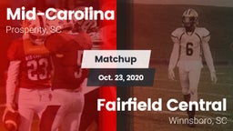 Matchup: Mid-Carolina vs. Fairfield Central  2020