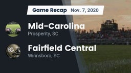 Recap: Mid-Carolina  vs. Fairfield Central  2020
