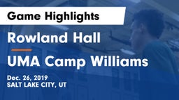 Rowland Hall vs UMA Camp Williams Game Highlights - Dec. 26, 2019
