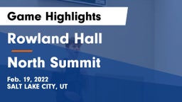 Rowland Hall vs North Summit  Game Highlights - Feb. 19, 2022