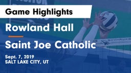 Rowland Hall vs Saint Joe Catholic  Game Highlights - Sept. 7, 2019