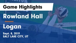 Rowland Hall vs Logan  Game Highlights - Sept. 8, 2019