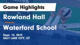 Rowland Hall vs Waterford School Game Highlights - Sept. 14, 2019