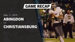 Recap: Abingdon  vs. Christiansburg  2015