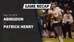 Recap: Abingdon  vs. Patrick Henry 2016