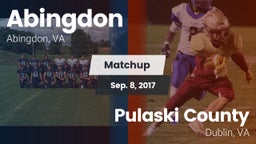 Matchup: Abingdon vs. Pulaski County  2017