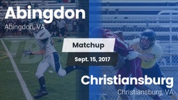 Matchup: Abingdon vs. Christiansburg  2017