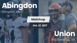 Matchup: Abingdon vs. Union  2017