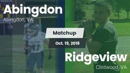 Matchup: Abingdon vs. Ridgeview  2018