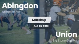 Matchup: Abingdon vs. Union  2018