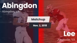 Matchup: Abingdon vs. Lee  2018